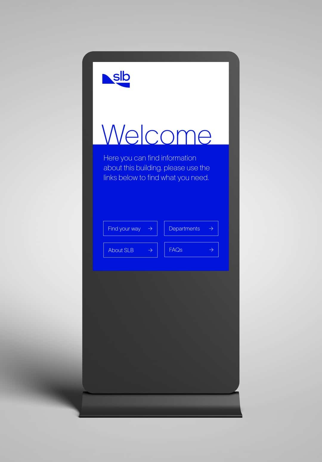 Interactive welcome screen