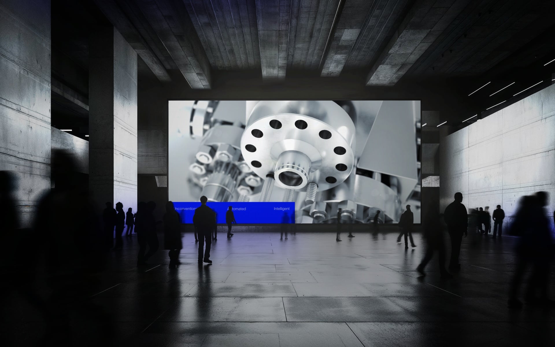 Large screen exhibition